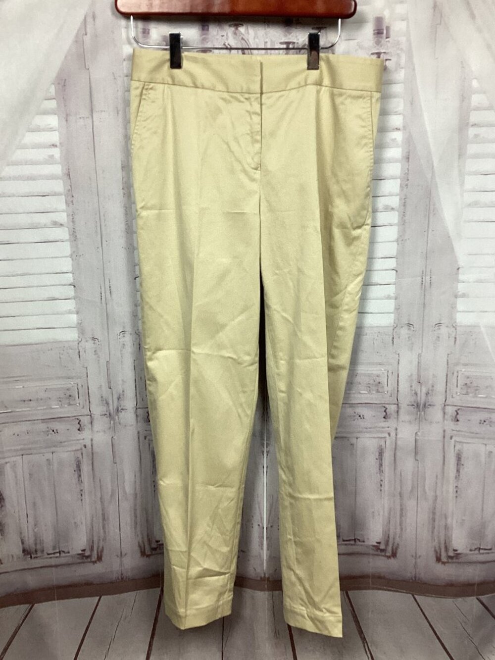 Lafayette 148 Light Tan Gold Slacks 2